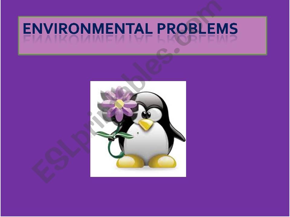 Environmental problems powerpoint