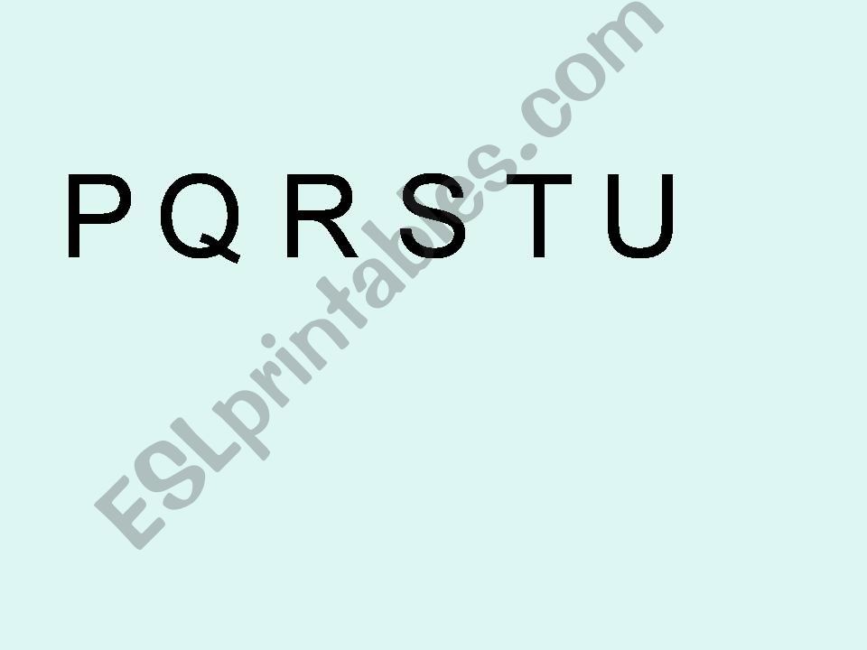 letters (P-U) powerpoint