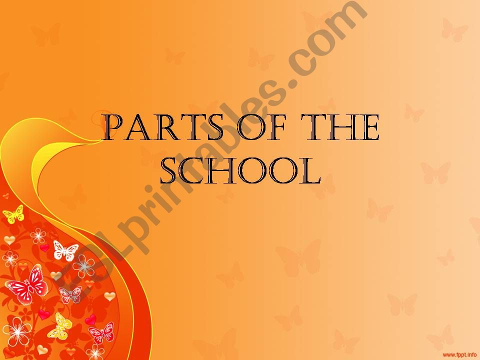 In the school powerpoint