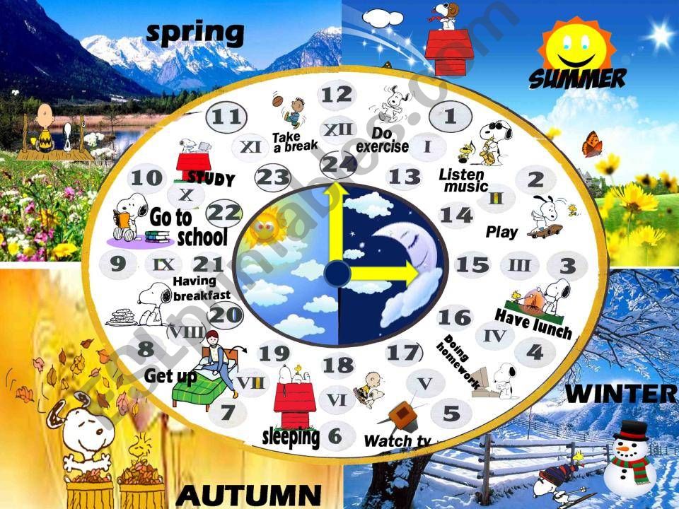 Animated clock to practice the  time,  Whats the time? 