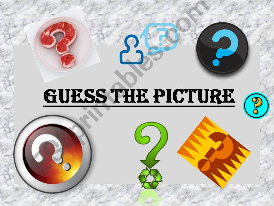 Guess the Picture powerpoint