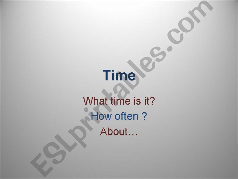 TIME powerpoint