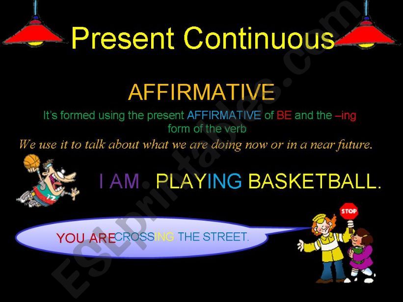 PRESENT CONTINUOUS (PART 1) powerpoint