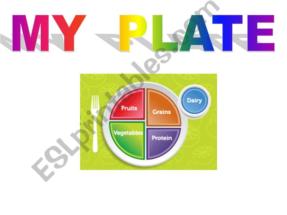 MY PLATE powerpoint