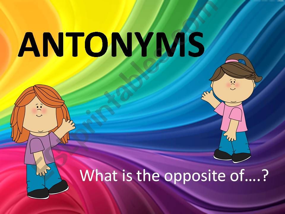 Antonyms powerpoint