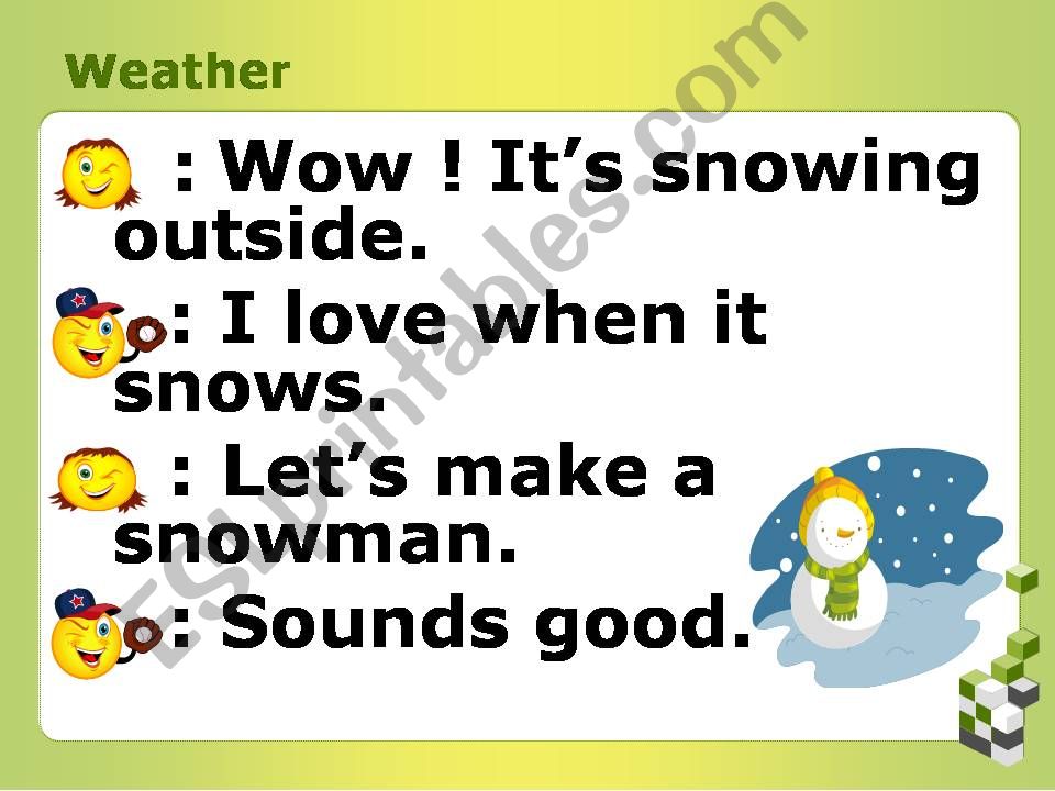 weather conversation powerpoint