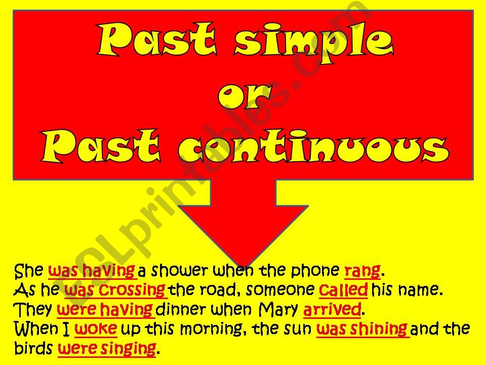 PAST SIMPLE OR CONTINUOUS powerpoint