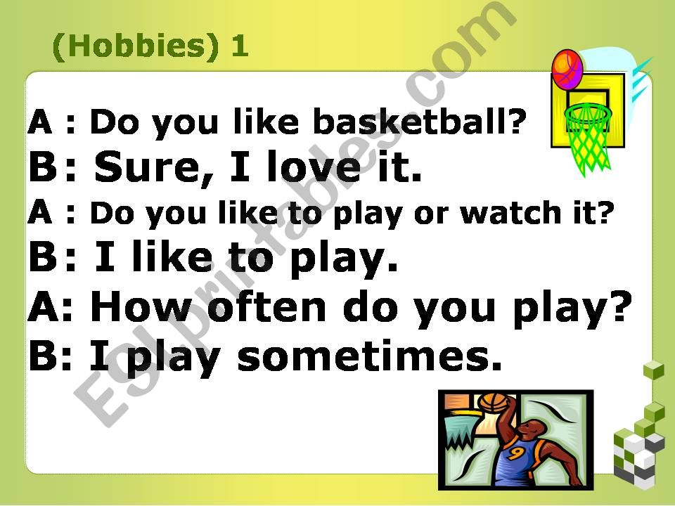 Hobby conversation powerpoint