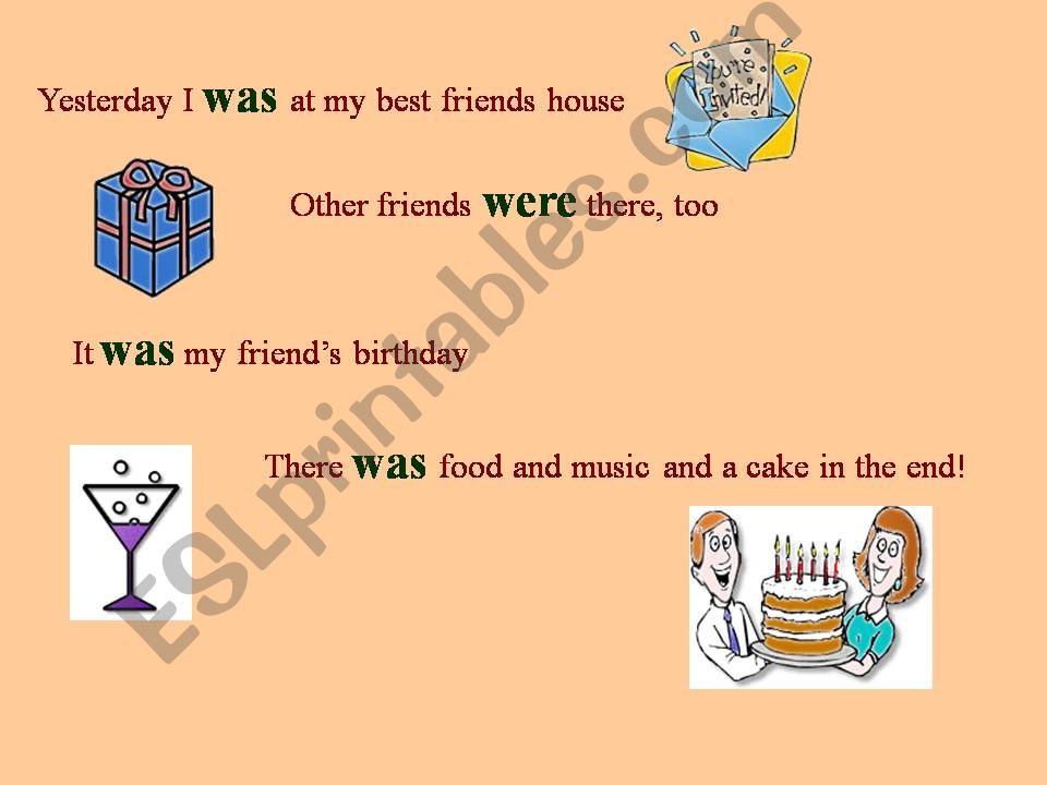 WAS/WERE/IRREGULAR VERBS powerpoint