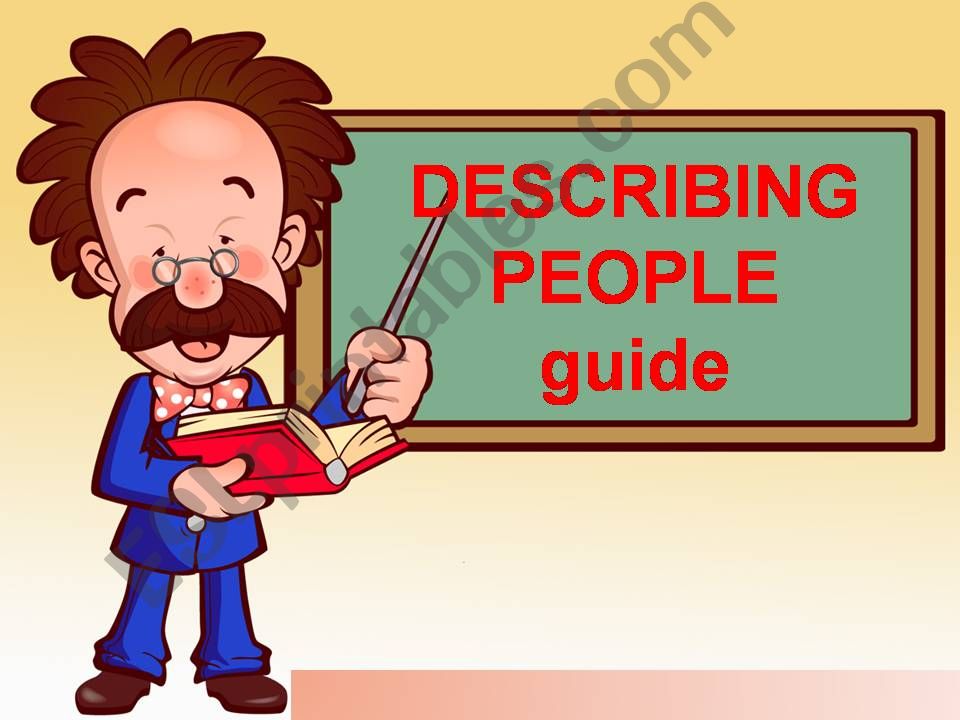 describing people guide powerpoint