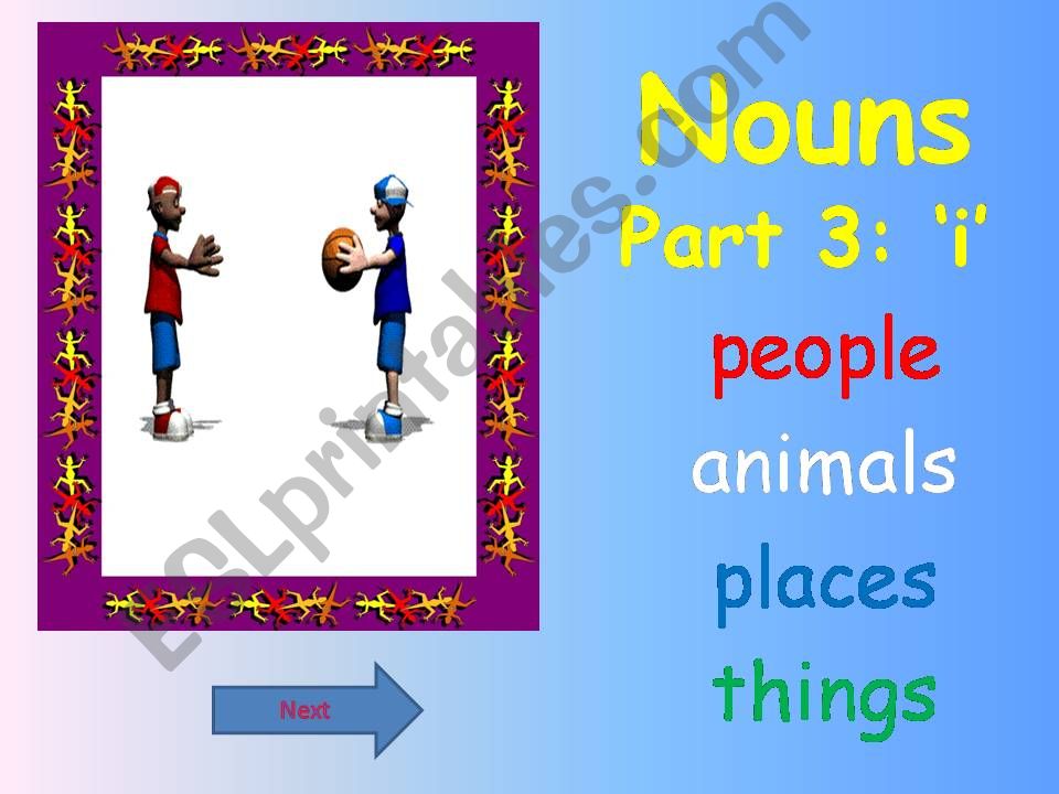 Nouns Word Families i powerpoint