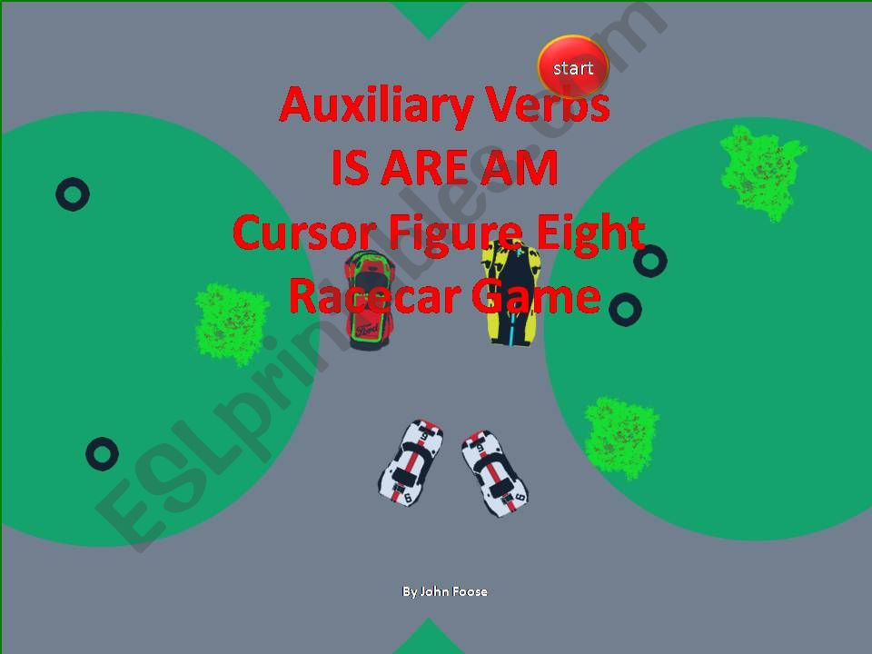 Auxiliary Verbs Is Am Are Full Figure Eight Cursor Race 2 levels