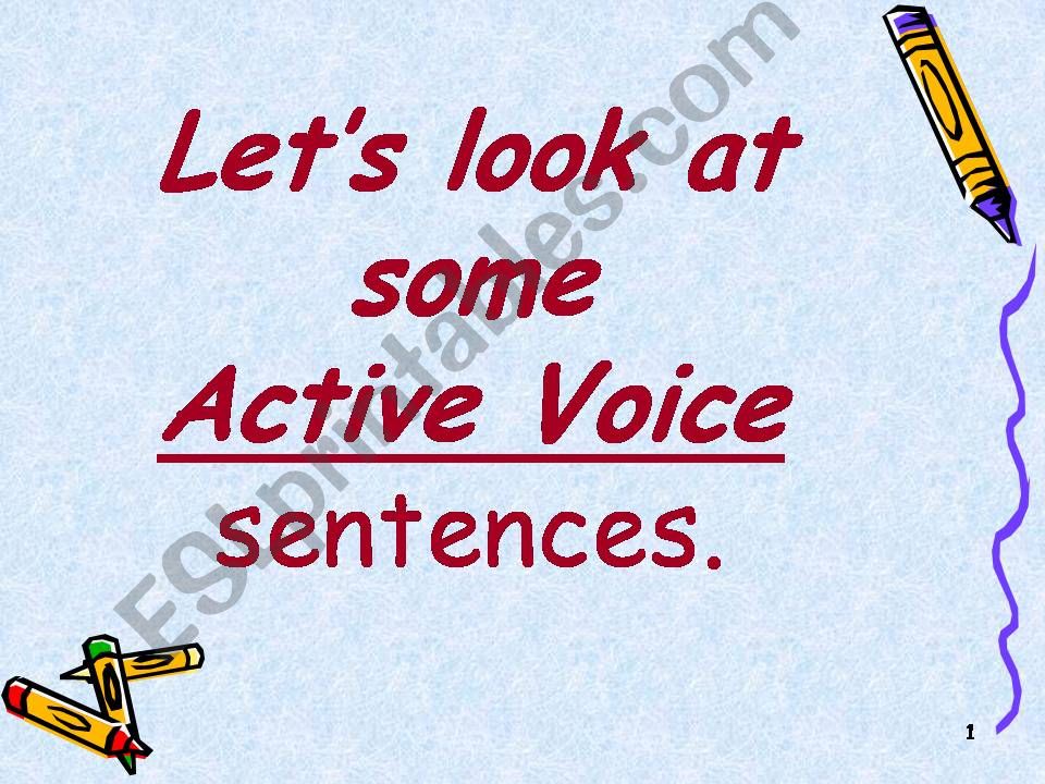 Passive Voice powerpoint