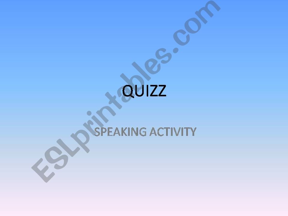 Quizz for young learners (including adjectives, objects...)