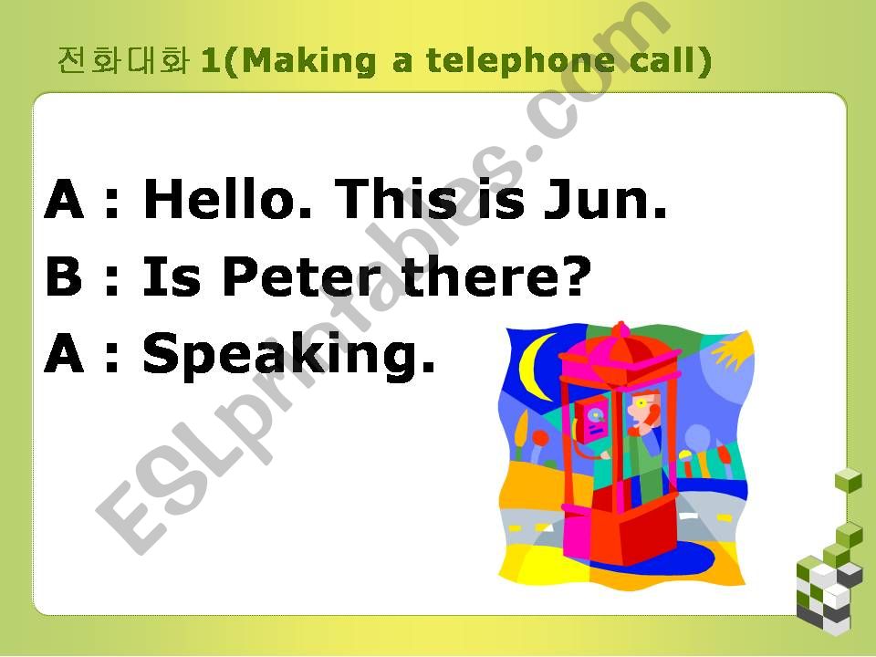 Making a telephone call powerpoint