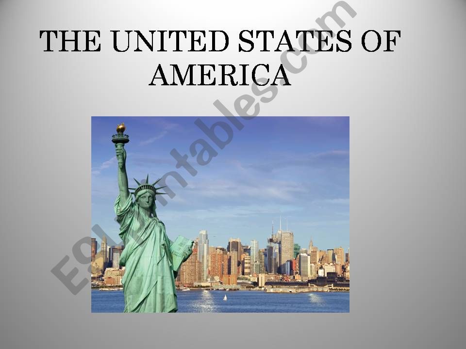 The USA. Key points powerpoint