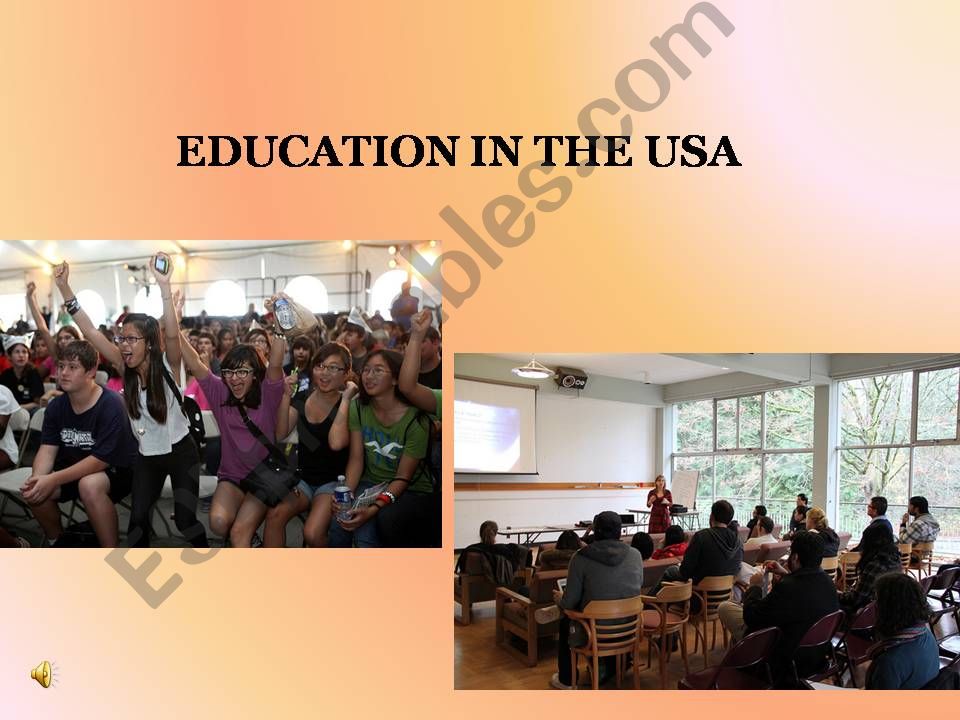 Education in the USA powerpoint