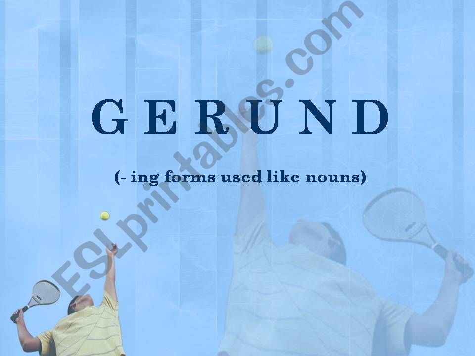 Gerund powerpoint