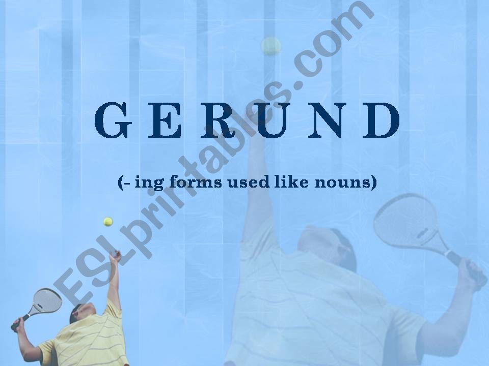 Gerund powerpoint