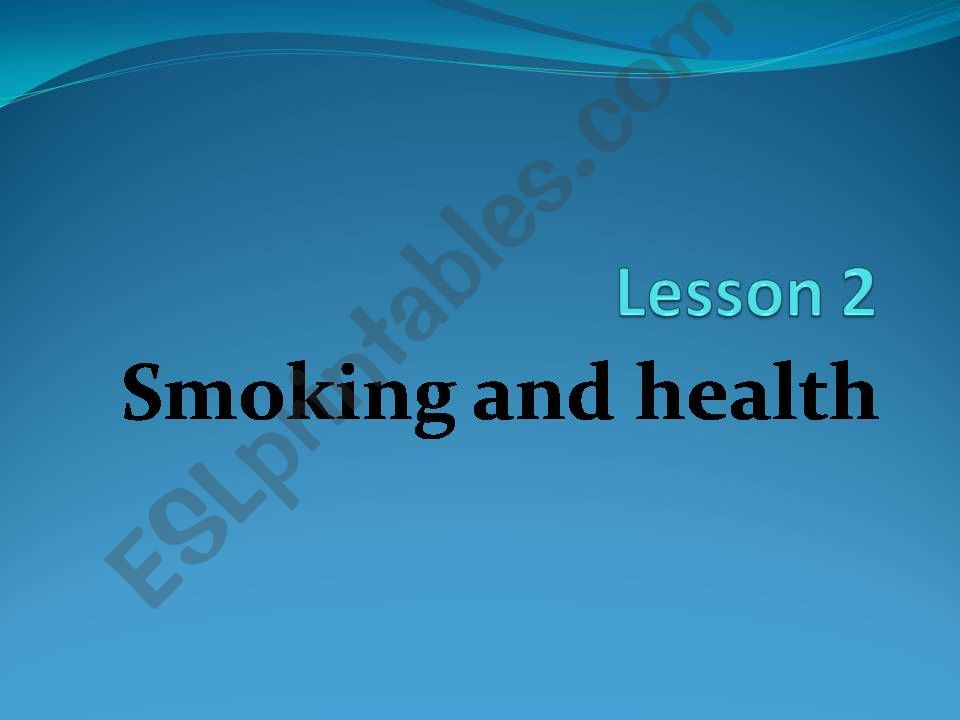 smoking and health powerpoint