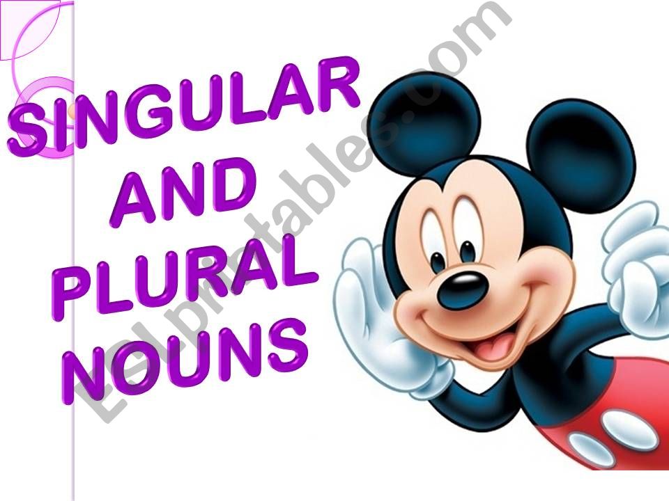 Singular and Plural Nouns powerpoint