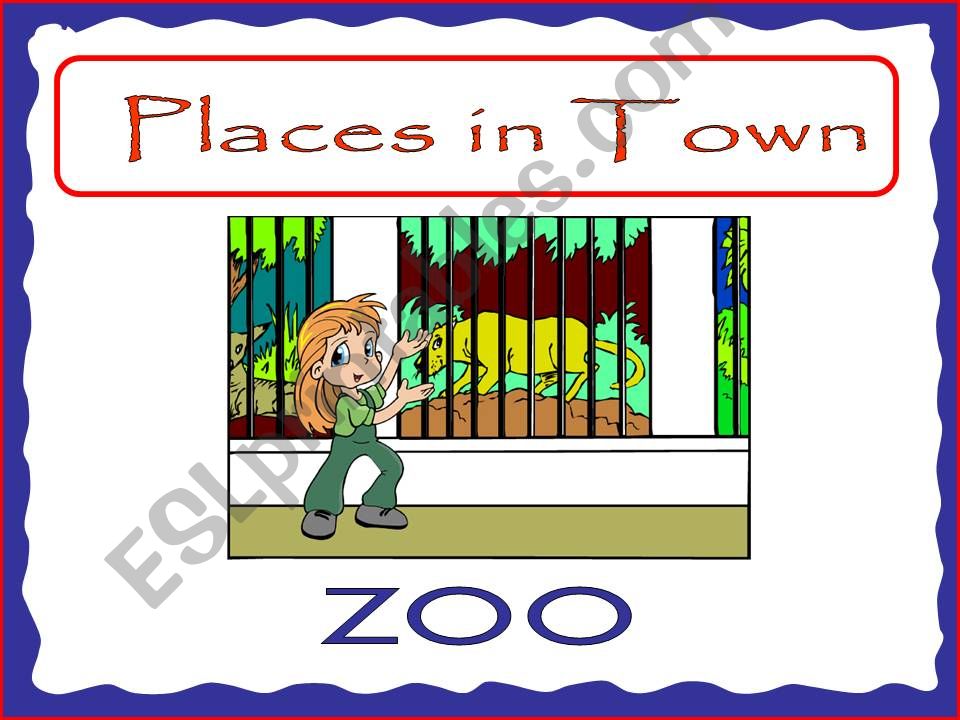 Places in Town (3) powerpoint