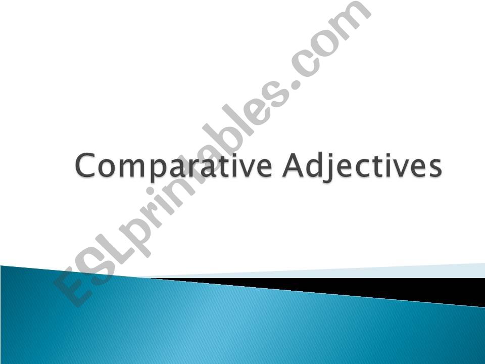 Comparative Adjectives powerpoint