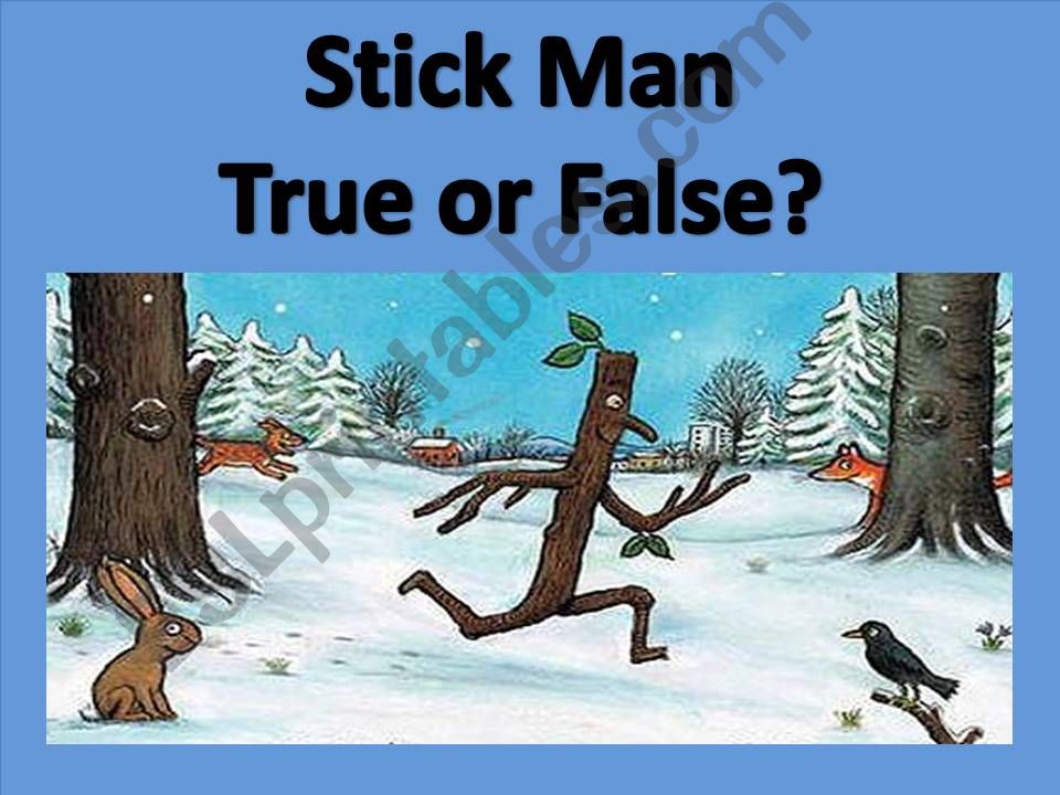 STICKMAN STORYBOOK COMPREHENSION GAME