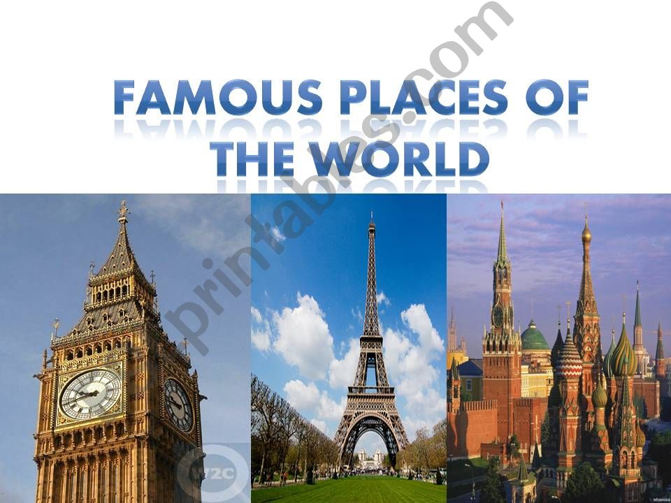 famous placess of the world powerpoint