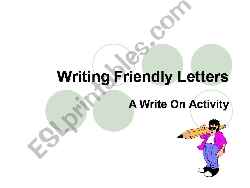 friendly letters powerpoint