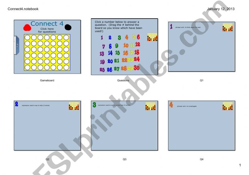 Connect 4 powerpoint