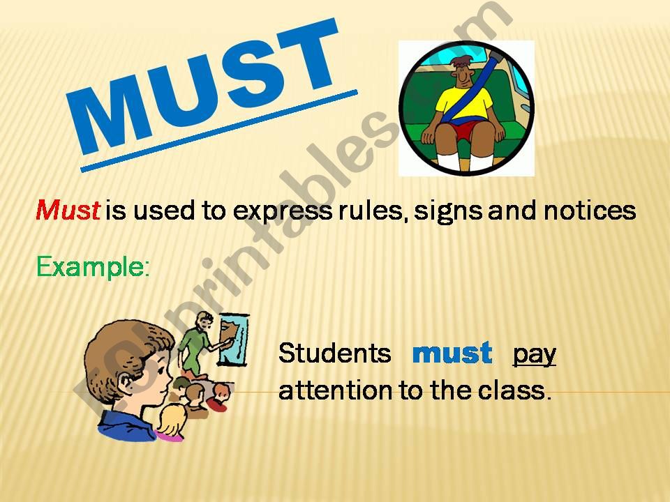 Must - Mustnt (Part 1) powerpoint