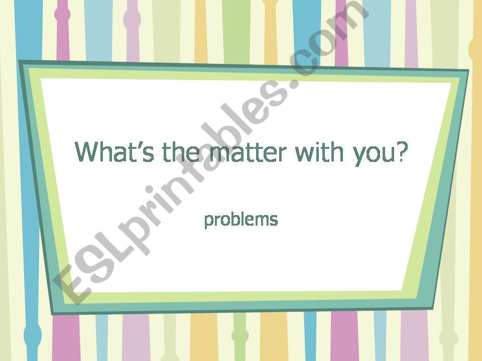 Health Problems powerpoint