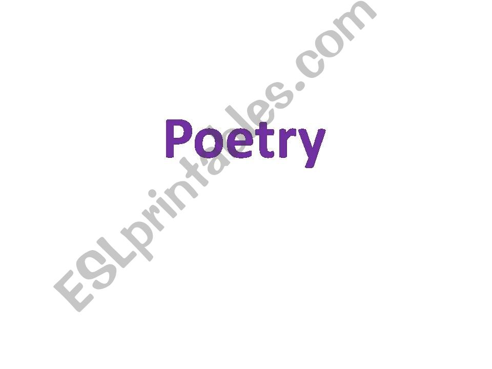 poetry for kids powerpoint