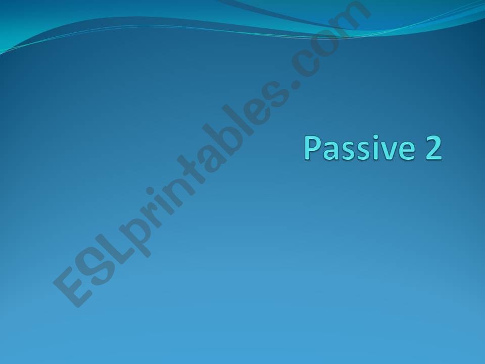 Passive powerpoint