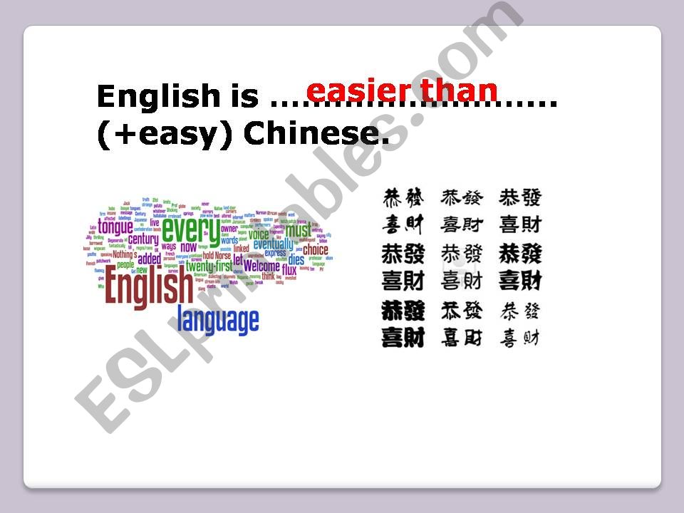 The comparative (2). Practice.