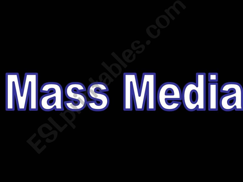 Mass Media_Television powerpoint
