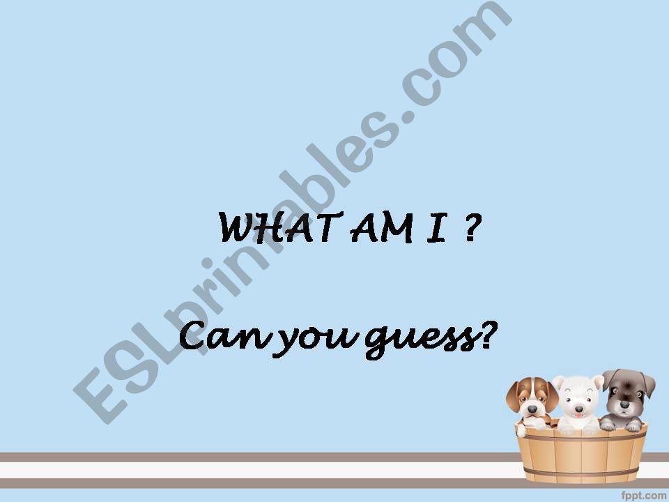 Guess the animal?  what am I? powerpoint
