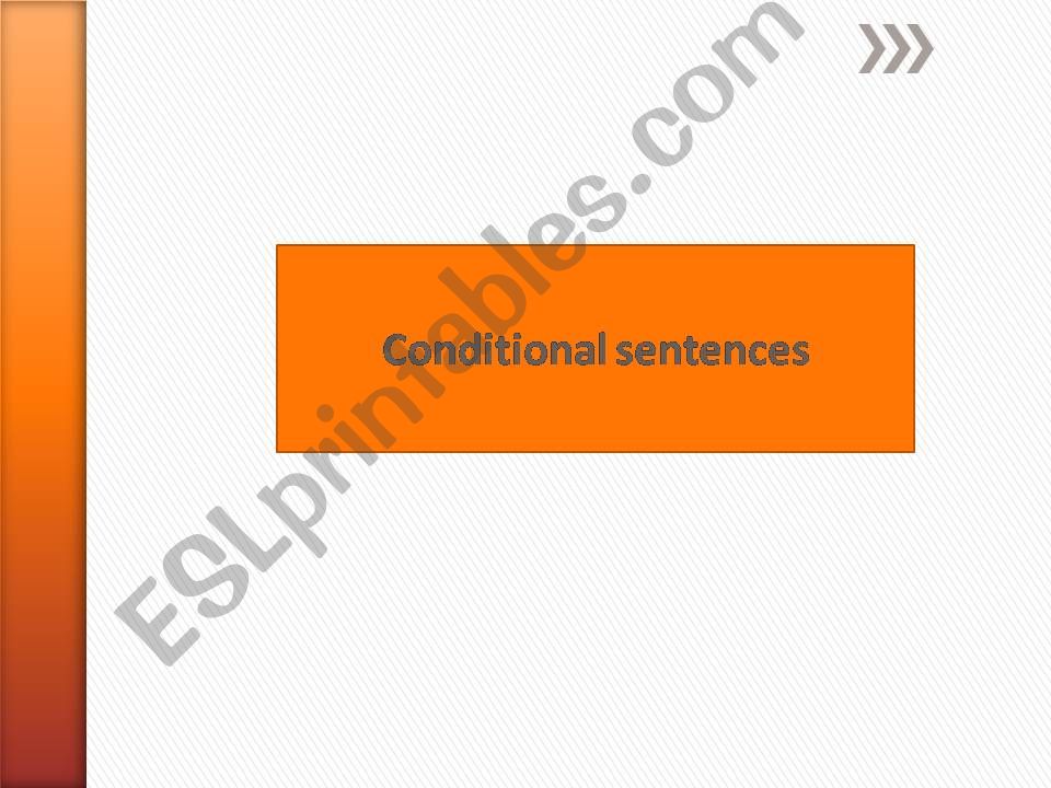 Conditional sentences powerpoint