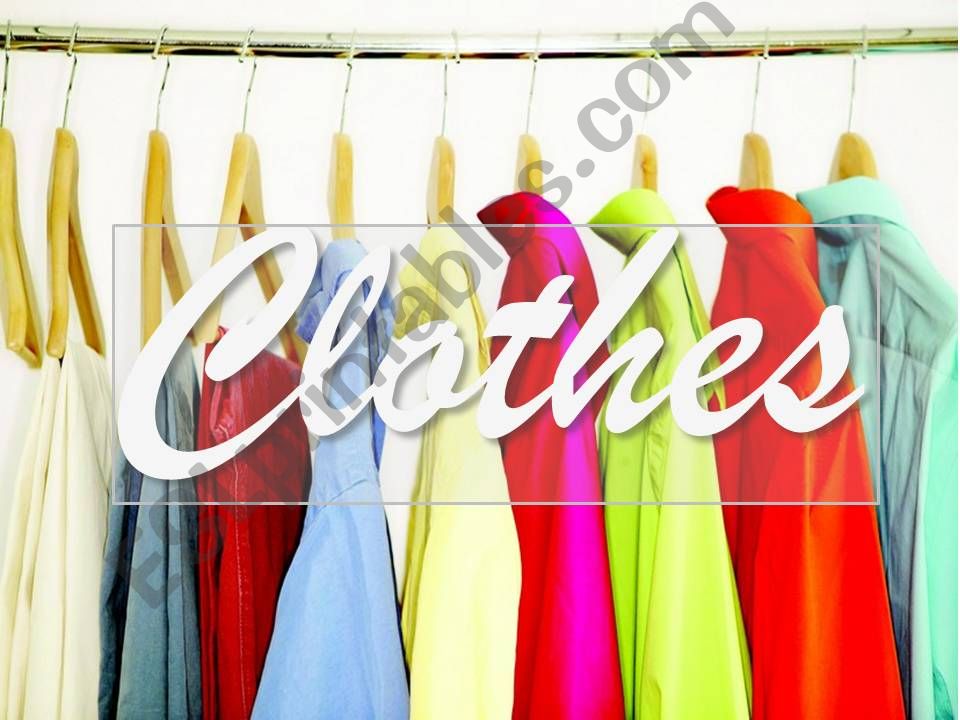 Clothes powerpoint