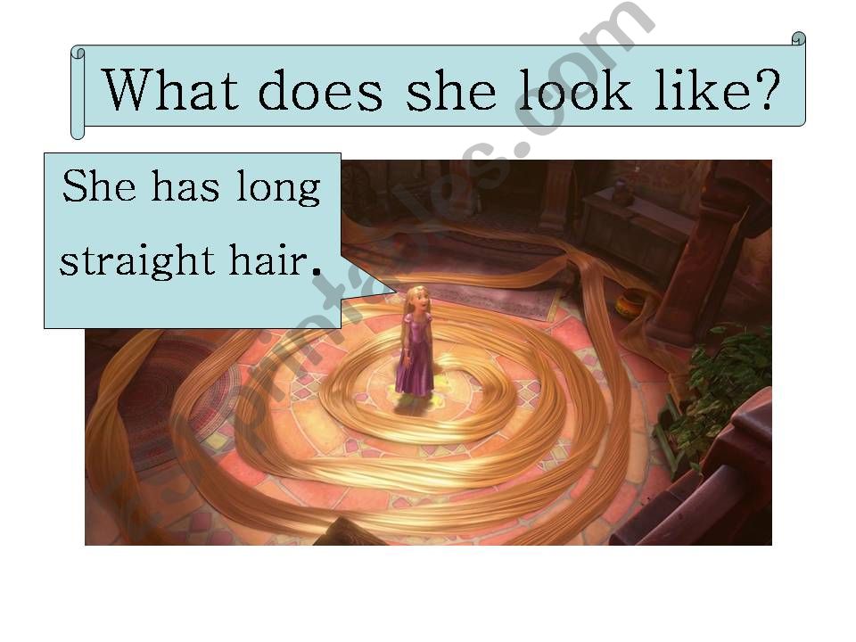 what does she look like? powerpoint