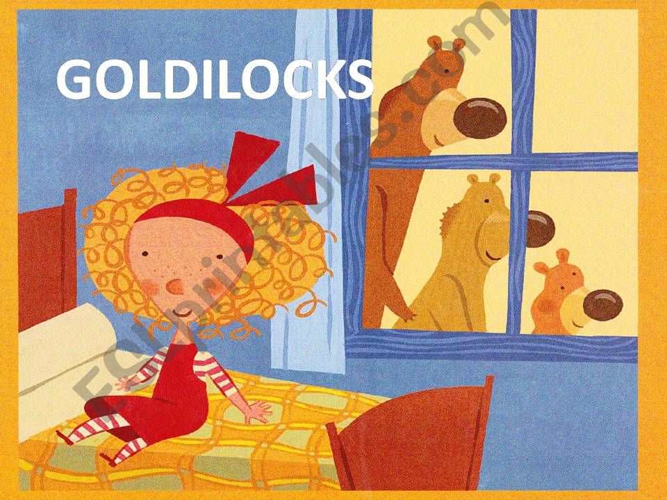 THE STORY OF GOLDILOCKS 1-8 powerpoint