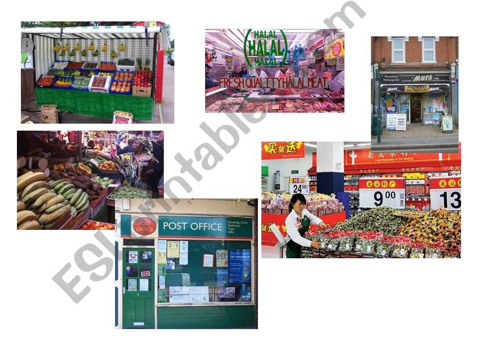 Shops in the UK powerpoint