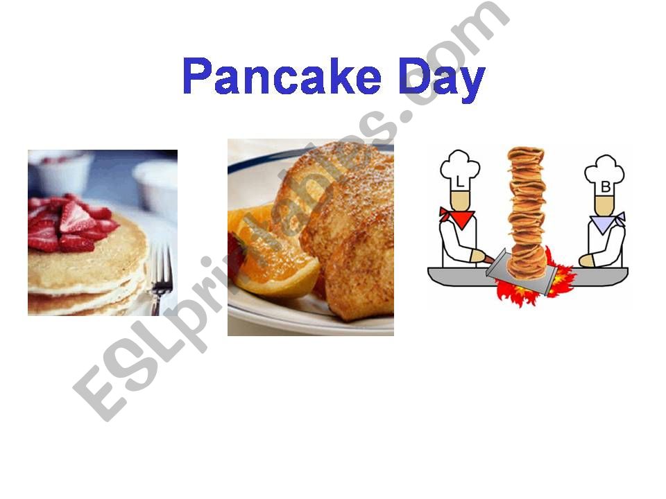 Pancake day ingredients powerpoint