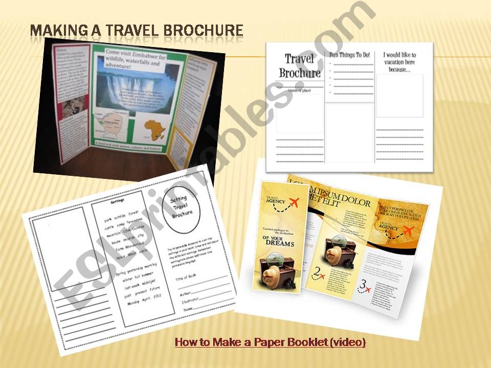How to make a travel brochure powerpoint