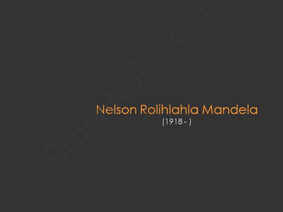 Nelson Mandela powerpoint