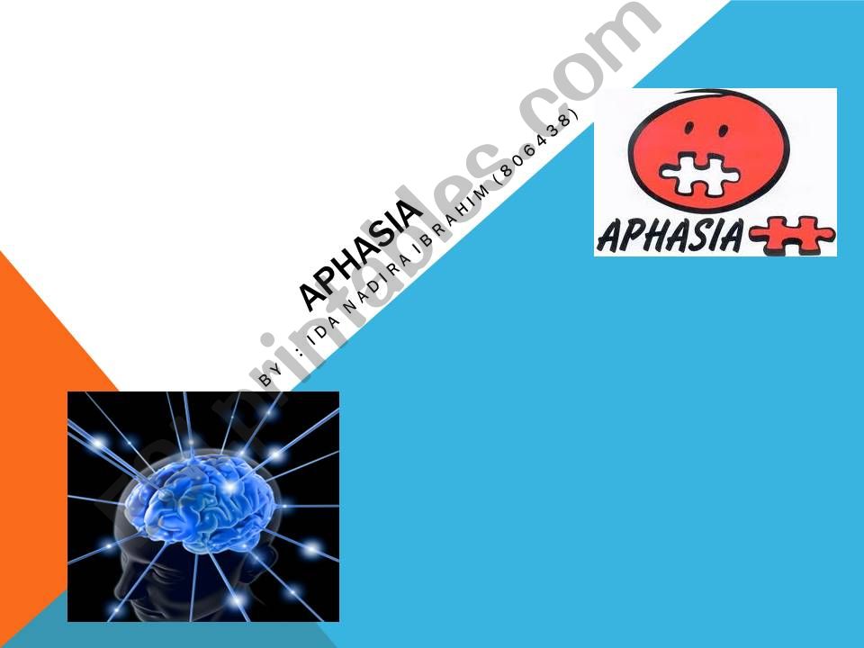 aphasia (brain damage)- advanced learners: reading skills