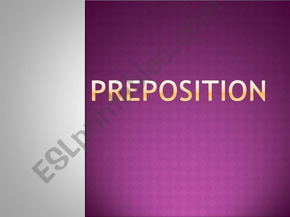 Preposition powerpoint