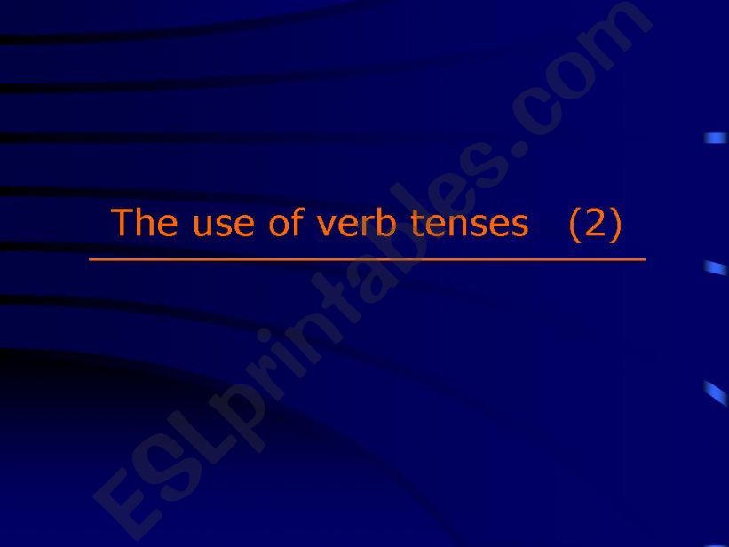 Verb tenses revision (2) powerpoint