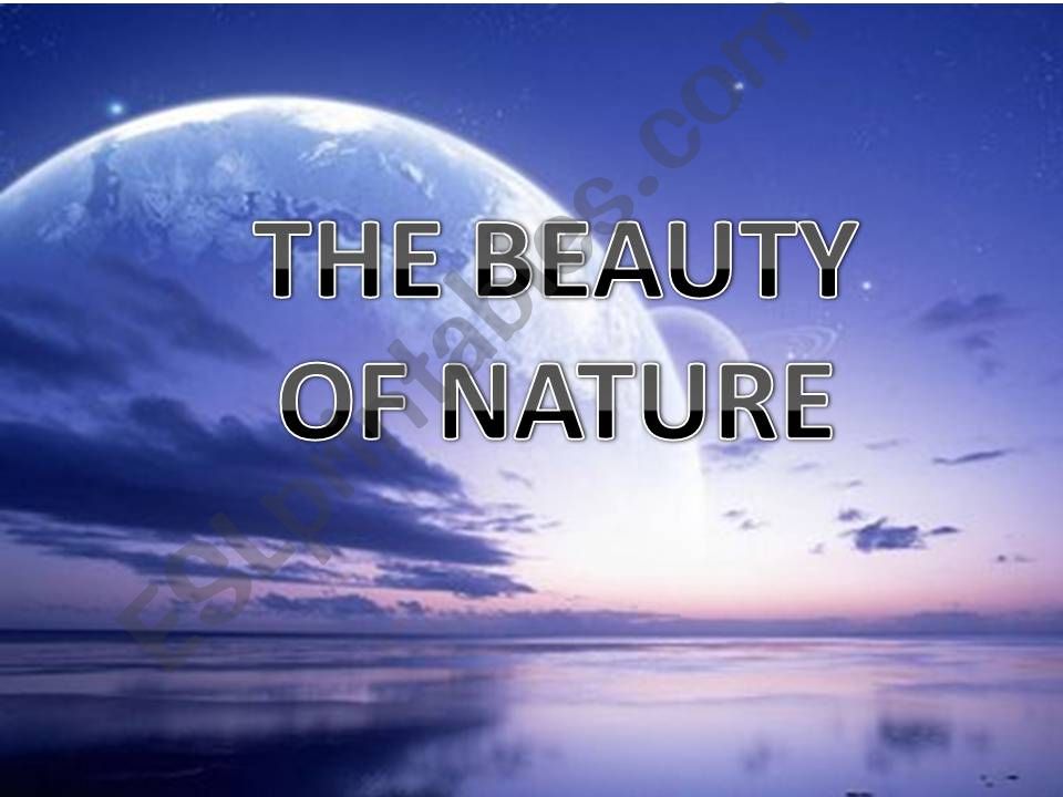 Amazing Nature Series powerpoint